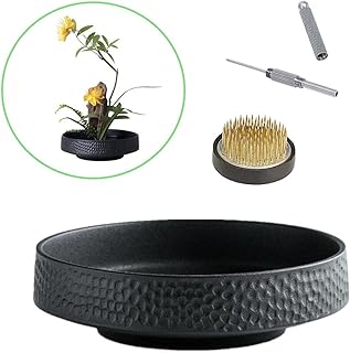 Ensemble de vases ikebana japonais, récipient à fleurs peu profond en céramique avec grenouille à fleurs de 1,57" et outil de lissage d'aiguille de grenouille à fleurs kenzan (bol de style marteau). Chez DIAYTAR COTE D'IVOIRE, vous trouverez tout ce qu'il vous faut pour améliorer votre quotidien, de l'électronique aux accessoires de mode, en passant par les produits pour la maison. La boutique en ligne est ainsi l'alliée idéale pour ceux qui recherchent la commodité et la variété.