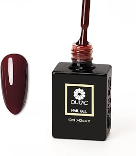 Vernis à ongles gel olac burgundy, design uv dry nail art, 12 ml