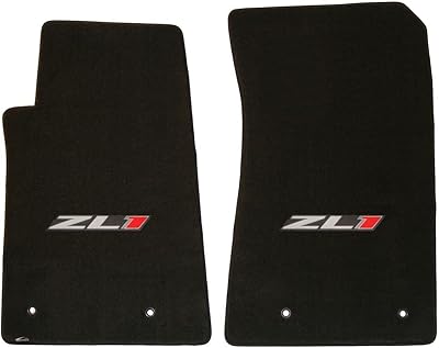 Lloyd mats tapis de sol avant classique en ébène pour camaro zl1 avec