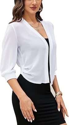 Cardigan boléro femme ouvert sur le devant en mousseline à manches 3/4. En tant que boutique en ligne leader en Côte d'Ivoire, Diaytar Côte d'Ivoire s'engage à proposer des produits authentiques et de qualité à ses clients. Avec une équipe dédiée au service client, cette boutique en ligne généraliste garantit une assistance rapide et efficace pour toute question ou besoin. Les clients peuvent ainsi faire confiance à Diaytar Côte d'Ivoire pour leurs achats en ligne.