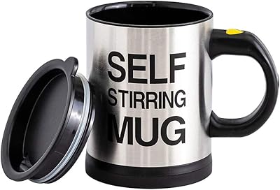Tasse à café électrique amusante en acier inoxydable, avec agitation automatique, pour la maison,