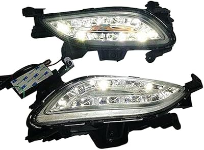 Feu antibrouillard avant halogène transparent 6000k pour sonata hyundai 15-17 gauche + droite