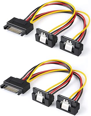 Câble de création de câble d'alimentation sata [2 pièces] 6 pouces sata 15 broches mâle vers 2xsata 15 broches coin inférieur femelle. La boutique en ligne DIAYTAR COTE D'IVOIRE se distingue par sa vaste gamme de produits, allant des électroniques aux vêtements et accessoires. Avec plus de 300 000 références, les clients sont sûrs de trouver ce qu'ils cherchent. La boutique est réputée pour sa qualité de service et ses prix compétitifs.