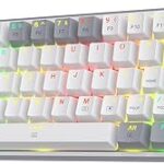 Clavier de jeu filaire redragon k617 60 % de phase avec éclairage rvb