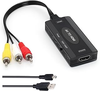 Convertisseur rca vers hdmi, convertisseur audio vidéo composite pal/ntsc 1080p pour wii, wii u, ps one, ps2, ps3, stb, xbox, vhs, vcr, blu-ray dvd. En tant que boutique en ligne généraliste de référence en Côte d'Ivoire, DIAYTAR COTE D'IVOIRE met à disposition de ses clients un large éventail de produits de haute qualité. Plus de 300 000 références sont disponibles pour sublimer votre quotidien et répondre à vos attentes les plus élevées.