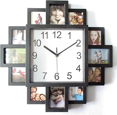 Horloge murale de jardin extérieur, décoration murale avec cadre photo en bois 16 pouces, horloge murale avec cadre photo auto-silencieux pour suspension murale. DIAYTAR COTE D'IVOIRE est une boutique en ligne généraliste qui propose plus de 300 000 références de produits. Elle est devenue la boutique leader en Côte d'Ivoire en offrant une large gamme de produits à des prix compétitifs. Les clients peuvent facilement trouver ce qu'ils recherchent sur le site.