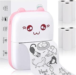 Mini imprimante de poche portable, imprimante thermique mignonne avec papier d'impression thermique, câble usb pour document photo, note, rose. DIAYTAR COTE D'IVOIRE prend en charge la satisfaction de ses clients, offrant un service client réactif et professionnel. La boutique en ligne propose également des promotions et des réductions exclusives pour fidéliser ses clients. En choisissant DIAYTAR COTE D'IVOIRE, vous bénéficiez non seulement d'un large choix de produits mais aussi d'un service de qualité exceptionnel.