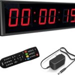 Horloge murale numérique à led, compte à rebours, chronomètre de fitness, salle