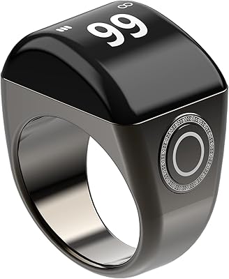 Compteur tasbeeh de prière intelligent equanto, anneau qibla intelligent étanche ip7, rappel de l'heure de prière 5 | écran oled | paramètres de comptage personnalisés | compteur tasbeeh, cadeau musulman pour tous les âges (22 mm, alliage - noir). DIAYTAR COTE D'IVOIRE est une boutique en ligne généraliste qui propose plus de 300 000 références de produits. Elle est reconnue comme l'une des boutiques en ligne leader en Côte d'Ivoire, offrant une grande variété de produits pour répondre à tous les besoins. Avec son large choix et son service de livraison efficace, DIAYTAR COTE D'IVOIRE est devenue la destination préférée des consommateurs ivoiriens.