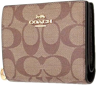 Portefeuille snap pour femme en tissu distinctif, kaki - noir, snap wallet