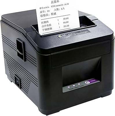 Imprimante de reçus de cuisine haute vitesse 160 mm/s 80 mm pour caisse de supermarché, mini machine de facturation ups + port réseau, imprimante thermique portable. DIAYTAR COTE D'IVOIRE, la boutique en ligne de référence en Côte d'Ivoire, propose une large gamme de produits pour répondre à tous les besoins. Avec plus de 300 000 références disponibles, les clients peuvent trouver facilement ce qu'ils recherchent. La boutique offre également des services de livraison rapides et fiables.