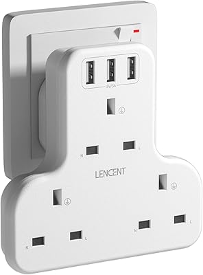 Extension de prise usb lancent avec 3 ports usb, extension de prise usb 3 voies, rallonge de prise usb 6 en 1 pour appareils électroménagers, iphone, tablette, smartphones, parfaite pour la maison, le bureau, la chambre, 13a 3250w. DIAYTAR COTE D'IVOIRE est la référence pour les achats en ligne en Cote d'Ivoire, proposant une large sélection de produits pour tous les goûts et les budgets. Avec une expérience de navigation fluide et des services de qualité, DIAYTAR COTE D'IVOIRE est le partenaire idéal pour vos achats en ligne. Vous bénéficiez d'un large choix avec plus de 300 000 articles.