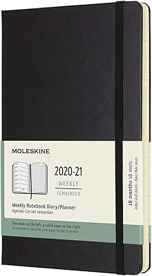 Agenda hebdomadaire moleskine, 18 mois 2020-2021, couverture rigide, taille l (5" x 8,25"), noir. Avec plus de 300 000 références, Diaytar Côte d'Ivoire répond aux besoins diversifiés de sa clientèle, allant des produits culturels aux articles ménagers, en passant par les accessoires de mode et les équipements sportifs. La boutique se distingue par son engagement envers l'innovation et la satisfaction client, consolidant ainsi sa position de leader du commerce électronique en Côte d'Ivoire.