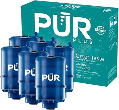 Filtre à eau de remplacement pur plus pour robinet (6 pièces) - compatible