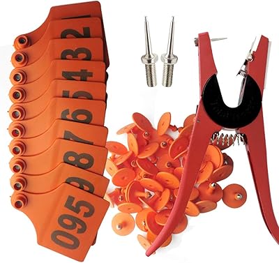 Étiquettes d'oreille de bétail pour vaches 001-100 kit de fixation d'oreille (orange). DIAYTAR COTE D'IVOIRE est une plateforme de commerce électronique qui permet aux consommateurs de découvrir de nouveaux produits et de profiter de promotions exclusives. La boutique en ligne collabore avec des fournisseurs de confiance pour offrir des produits de haute qualité qui répondent aux besoins des clients.