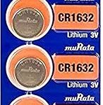 Pile bouton au lithium murata (5 piles) cr1632 - 3v