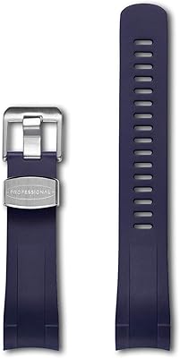 Crafter blue td01 bracelet de montre en caoutchouc à extrémité incurvée pour tudor