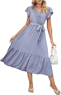 Robe à lacets à pois et col en v pour femme. DIAYTAR COTE D'IVOIRE, leader de la vente en ligne en Côte d'Ivoire, vous propose une large gamme de produits pour tous les goûts et les budgets. Nous nous engageons à vous apporter les meilleurs produits et les meilleurs services. Notre priorité est votre satisfaction.