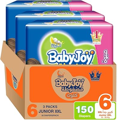 Couches babyjoy culotte, paquet géant junior xxl, taille 6, 150 pièces, 16+ kg
