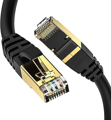 Câble ethernet cat8, extérieur et intérieur, 6 pieds, câble réseau lan cat8 haute vitesse 26awg 40gbps, 2000mhz avec connecteur rj45 plaqué or, résistant aux intempéries s/ftp résistant aux uv pour routeur/jeu/modem. DIAYTAR COTE D'IVOIRE est une boutique en ligne généraliste proposant plus de 300 000 références de produits. Leader en Côte d'Ivoire, elle offre une expérience d'achat en ligne unique et pratique. Elle propose une large gamme de produits, de l'électronique à la mode, en passant par les produits pour la maison.