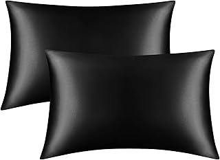 Taie d'oreiller en satin pour cheveux et peau, paquet de 2 20" x
