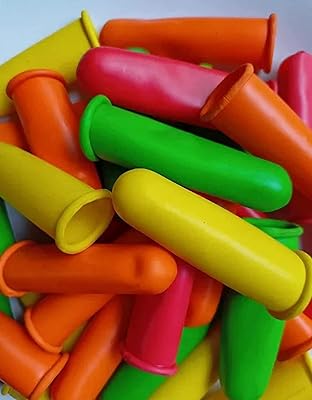 Protège-doigts en caoutchouc réutilisables multicolores bellatm, taille unique pour pièces de cuisine, housse