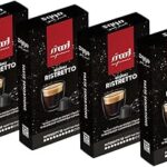 Pack de 4 capsules nespresso mod espresso en plastique, marron