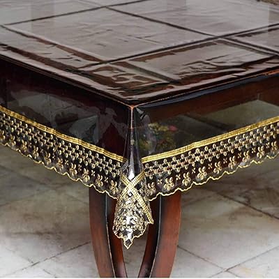 Housse de table à manger transparente oriental weavers pour 6 à 8 places, en plastique pvc de 0,25 mm d'épaisseur, plastique transparent noir - (60 x 90 pouces), sans couture/sans joint, solide transparent. En tant que leader du marché en ligne en Côte d'Ivoire, DIAYTAR COTE D'IVOIRE se distingue par sa sélection impressionnante de produits qui couvrent tous les aspects de la vie quotidienne, du mobilier à l'électronique en passant par la mode. Elle garantit la qualité et la authenticité de tous les produits proposés. Les clients bénéficient également de services de livraison rapides et fiables.