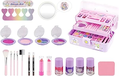 Ensemble de maquillage ikam pour filles, ensemble de maquillage princesse pour enfants, boîte