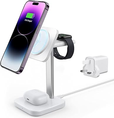 Kit de chargement sans fil esr 3 en 1 (halo lock), chargeur magsafe
