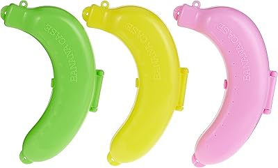 Porte-fruits portable en plastique en forme de banane, 3 pièces