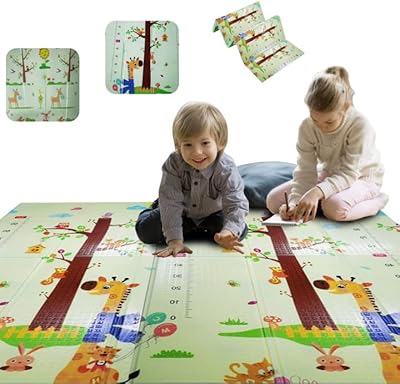 Tapis de jeu pour bébé pour sol de jeu rampant, tapis de jeu pliable double face, grand tapis d'activité portable épais, imperméable et antidérapant pour chambre de bébé 180x160cm. DIAYTAR COTE D'IVOIRE est la destination idéale pour faire vos achats en ligne en Côte d'Ivoire. Avec sa vaste sélection de produits et ses prix compétitifs, vous êtes sûr de trouver ce que vous cherchez. De plus, la boutique en ligne offre une expérience d'achat sécurisée et fiable.