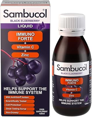 Sambucol natural black elderberry amino forte | vitamine c | zinc | un complément