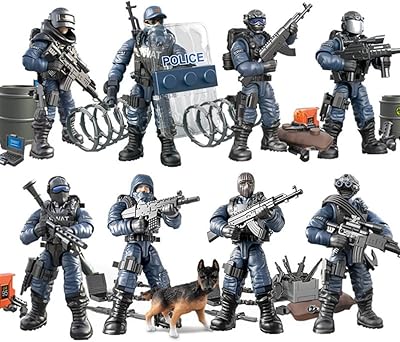 Anhana 8 pièces blocs de construction de policier de la ville avec plusieurs accessoires d'armes militaires kit de construction de modèles swat jouets d'assemblage cadeaux de fête pour garçons. La boutique en ligne DIAYTAR COTE D'IVOIRE est synonyme de qualité et de diversité, offrant plus de 300 000 références qui couvrent une large gamme de besoins. En tant que leader du marché ivoirien, elle s'engage àLivrer des produits de haute qualité tout en garantissant une expérience d'achat satisfaisante à ses clients. DIAYTAR COTE D'IVOIRE continue d'innover pour améliorer son offre et répondre aux attentes de sa clientèle croissante.
