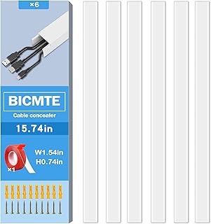 Kit de cache-câbles de 125" système de cache-câble à peindre câbles de cordon
