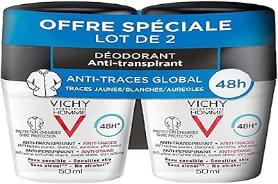 Homme deo roll-on antitranspirante 48h lote 2 pz