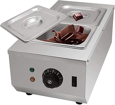Machine à fondre le chocolat commerciale 600 w, 30 °c ~ 80 °c, avec 2 x 1,6 l, contrôle automatique de la température et chauffage de l'eau, machine à fondre le chocolat chaud. Avec plus de 300 000 références, DIAYTAR COTE D'IVOIRE est la destination idéale pour tous vos besoins d'achat en ligne en Côte d'Ivoire. Nous proposons une sélection de produits de qualité, allant de l'électronique aux produits alimentaires, en passant par les vêtements et les accessoires. Notre objectif est de vous offrir une expérience d'achat en ligne unique et satisfaisante.