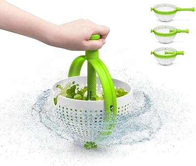 Grande essoreuse à salade et à laitue, séchoir à légumes manuel, passoire à