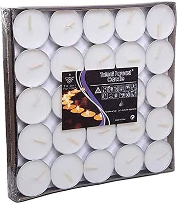 Bougie parfumée t-light 50 pièces (blanc) 0245