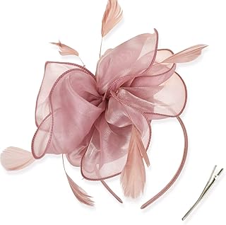 Chapeau de fête de thé avec boucle en ruban de plumes et de plumes pour filles et femmes (rose). DIAYTAR COTE D'IVOIRE est la référence pour les achats en ligne en Cote d'Ivoire, avec plus de 300 000 références de produits à choisir. La boutique en ligne est dédiée à offrir aux clients une expérience d'achat en ligne unique et mémorable, avec des prix compétitifs, des promotions régulières et des services de livraison fiables. Les clients peuvent ainsi profiter d'une expérience d'achat en ligne sans précédent.