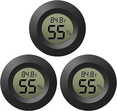 3pcs mini thermomètre numérique intérieur extérieur lcd, adapté pour serre, sous-sol, chambre d'enfants