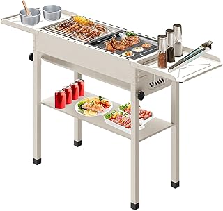 Gril à charbon portable vocatin, gril à charbon pliable en acier inoxydable pour cuisiner partout, camping, randonnée, pique-nique, jardin taille l (blanc). La boutique en ligne DIAYTAR COTE D'IVOIRE propose une expérience d'achat unique et personnalisée à ses clients. Elle propose une grande sélection de produits de qualité, dont des produits locaux et internationaux. La boutique est engagée à offrir un service de haute qualité et une livraison rapide à ses clients.