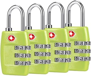 Serrure à bagages tsa (paquet de 4) - serrures à 3 chiffres - serrure de voyage approuvée pour sacs et bagages (vert 1). Avec une offre étendue, DIAYTAR COTE D'IVOIRE permet à ses clients d'acheter en ligne tout ce dont ils ont besoin, des produits alimentaires aux éléments de décoration. La boutique en ligne est facile d'utilisation et propose des prix compétitifs.