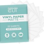 Papier autocollant en vinyle mat imprimable pour imprimante à jet d'encre et laser