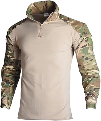 Chemise tactique pour hommes, camouflage de combat militaire, chemises à manches longues avec coudières pour l'extérieur, fermeture éclair 1/4. Avec plus de 300 000 références, DIAYTAR COTE D'IVOIRE est la destination idéale pour les clients ivoiriens qui cherchent à faire des achats en ligne. La boutique en ligne propose des produits de qualité à des prix compétitifs, ce qui en fait une option attrayante pour les consommateurs. Les clients peuvent choisir parmi une variété de catégories de produits pour trouver ce qu'ils cherchent.