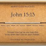 Cadeaux chrétiens pour femmes bracelets inspirants en code morse religieux pour elle