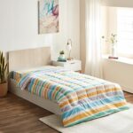 Home box nora waves couette simple en microfibre, 220 x 135 cm, multicolore