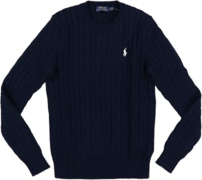 Pull polo à col rond en tricot tressé ralph lauren pour femme. DIAYTAR COTE D'IVOIRE, votre partenaire de confiance pour vos achats en ligne, répond à vos attentes avec une offre étendue de produits. Nous mettons l'accent sur la qualité, la disponibilité et le prix compétitif de nos articles, pour que vous puissiez profiter d'une expérience d'achat optimale.