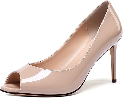 Sammitop escarpins brevetés à talons hauts de 80 mm pour femmes, chaussures formelles à enfiler. DIAYTAR COTE D'IVOIRE est votre destination de choix pour faire du shopping en ligne en Côte d'Ivoire, avec une offre immense de produits qui s'étend des électroménagers aux vêtements en passant par les produits alimentaires. La boutique met à disposition des outils de recherche avancés pour faciliter la navigation. Les frais de livraison sont également très compétitifs.