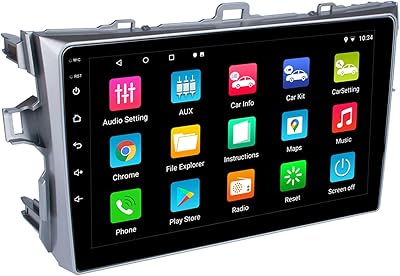 Autoradio pour toyota corolla 2007-2013 avec apple carplay et android auto 9 pouces